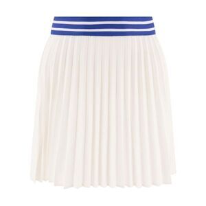 BODE Pleated Tennis Skirt with Striped Waistband Women WHITE Skirts